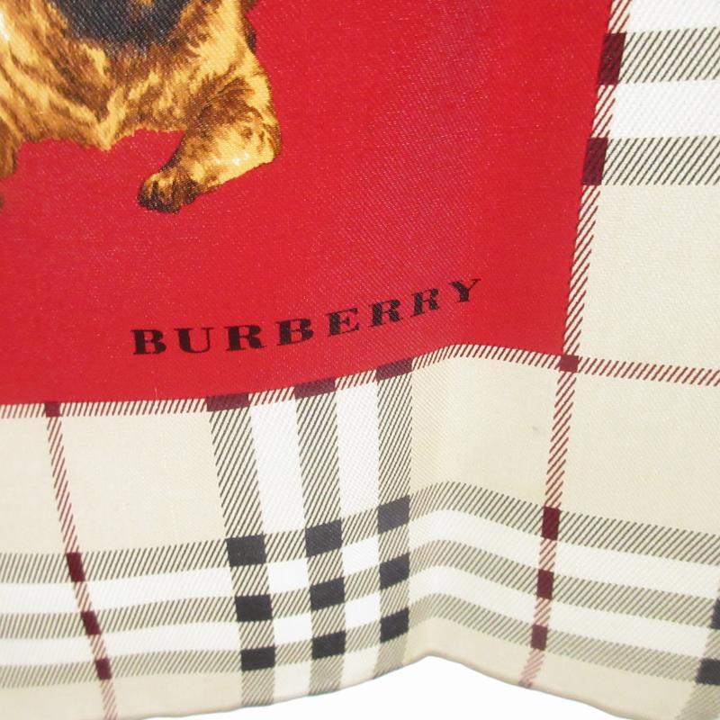 【極美品】バーバリーズ ショール スカーフ ノバチェック シルク ロゴ バーバリー BURBERRY 極美品 ノバチェック シルク スカーフ 犬柄