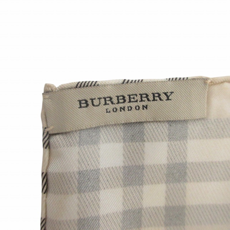★BURBERRY★ スカーフ 大判 チェック 犬 女性 散歩 シルク ベージュ ☆BURBERRY☆ スカーフ 大判 チェック 犬 女性 散歩 シルク ベージュ