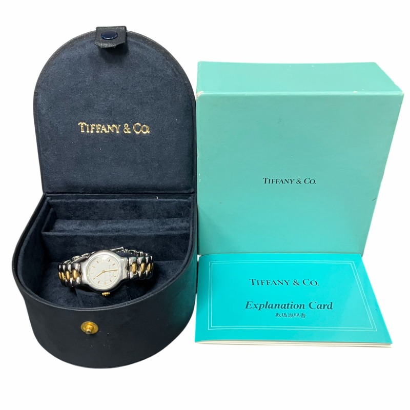 ティファニー TIFFANY & CO. 稼働品 ティソロ TESORO 腕時計 K18 
