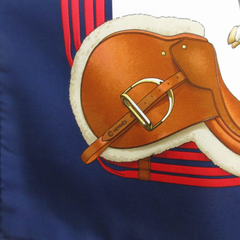 美品 HERMES カレ90 JUMPING LEDOUX シルク スカーフ 美品 エルメス シルク スカーフ カレ90 JUMPING LEDOUX