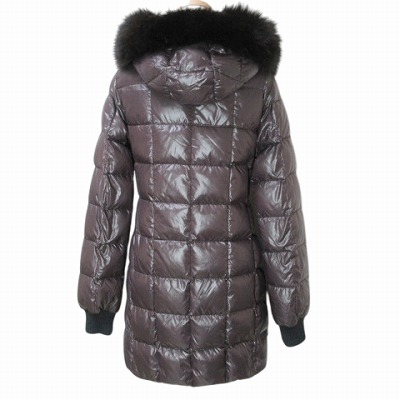 【中古】デュベティカ Cirene ダウンコート フォックスファー ジップアップ フーディー ナイロン 紫 パープル IBO70 デュベティカ DUVETICA Cirene ダウンコート フォックスファー ジップ