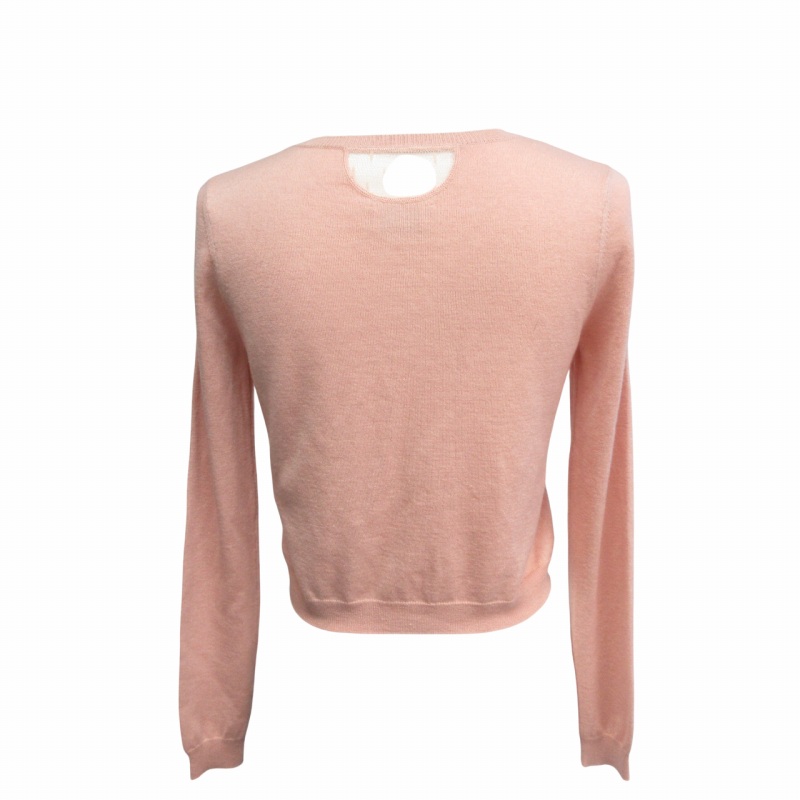 レッド ヴァレンティノ RED VALENTINO 美品 カシミヤ シルク カシシル カーディガン ボレロ セーター 長袖 ピンク XS レディース レッド ヴァレンティノ RED VALENTINO 美品 カシミヤ シルク