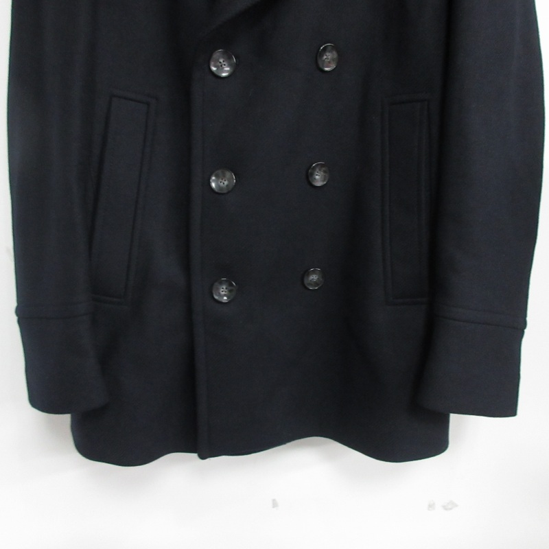 美品✨ヒューゴボス　Pコート　ブラック　ダブル　L〜XL ヒューゴボス HUGO BOSS 美品 現行 H-HYDE-Peacoa Relaxed Fit Pコート