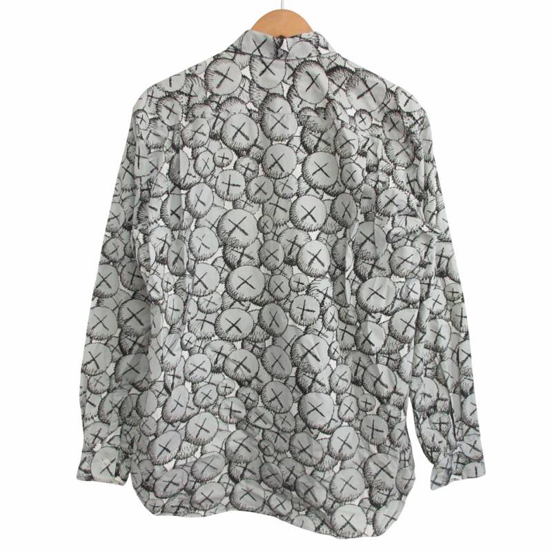 コムデギャルソン　プリーツ　ブラウス　グレー　灰色　長袖　襟付きシャツ COMME des GARCONS SHIRT | FOREVER / PLAIN GROUP SHIRT Wide