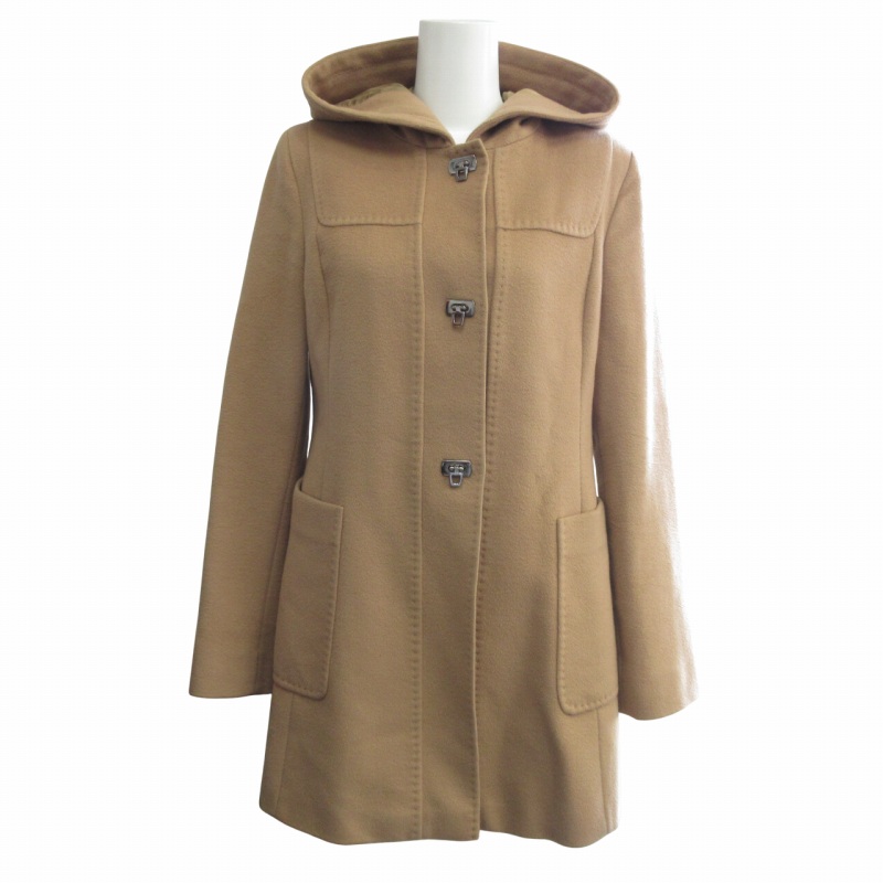 新品タグ付き‼️【マックスマーラ】38ステュディオ　フーテッドコート　キャメル 新品タグ付き‼️【マックスマーラ】38ステュディオ フーテッド