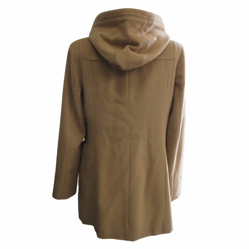 Max Mara フーデット コート Max Mara 黒フードフーデット コート ブラックリアルトXS