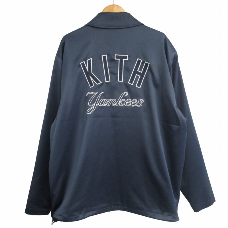 KITH New York Yankees コーチジャケット　　L Kith for the New York Yankees Patchwork Wool Coaches Jacket