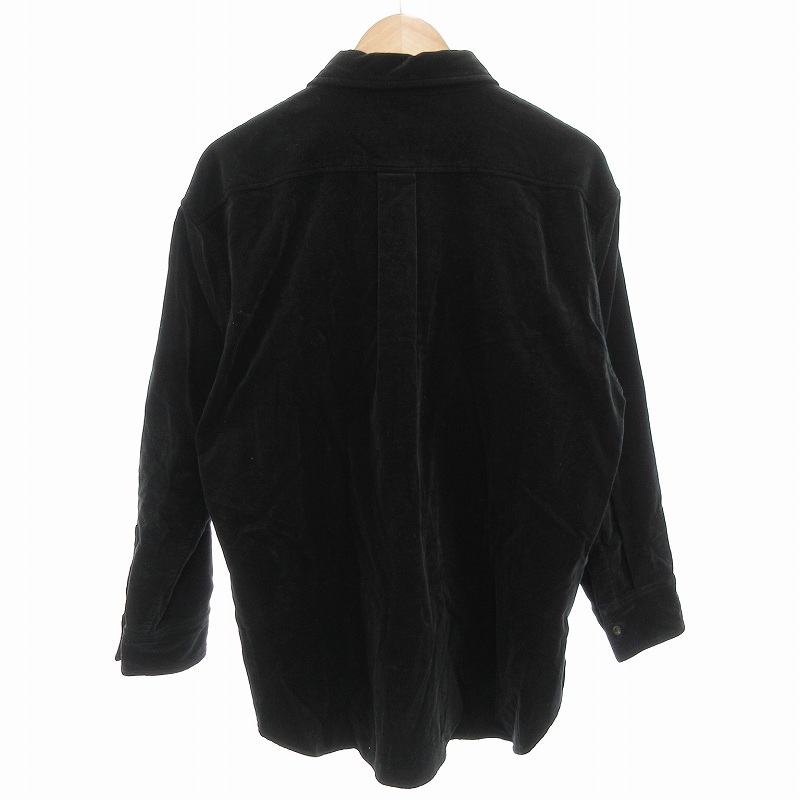 ao様の専用 ゼロエイトサーカス 08SIRCUS 18AW ベロアシャツ 長袖 1 紺 ネイビー