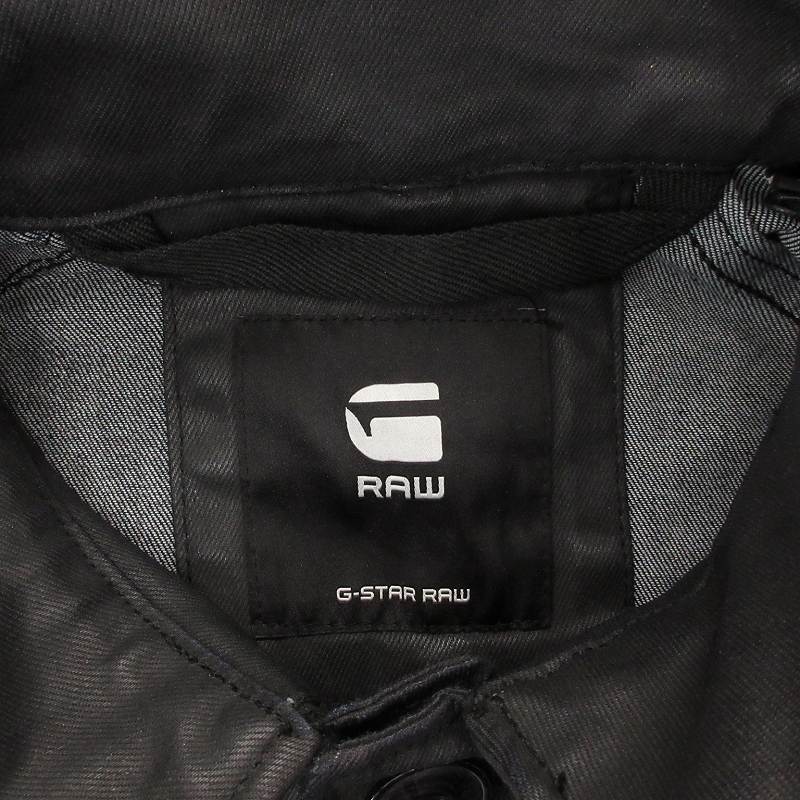 【中古】未使用品 ジースターロウ タグ付 Scutar Utility Trench コート コーティングジャケット XXS 黒 ブラック 未使用品 ジースターロウ G-Star RAW タグ付き Scutar Utility Trench