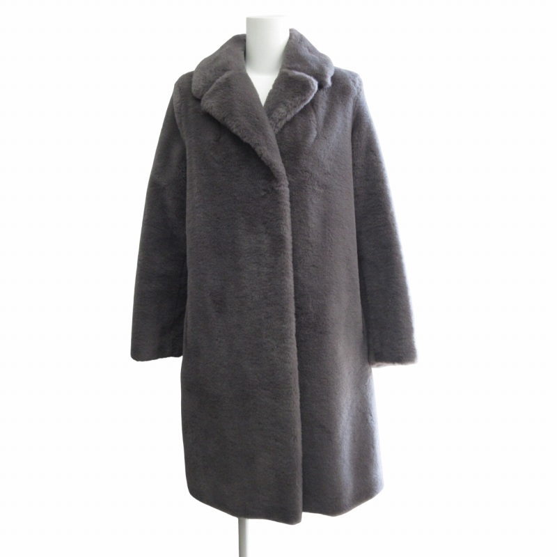 未使用品 ヘルノ HERNO 24AW タグ付 SOFT FAUX FUR COAT フェイク 