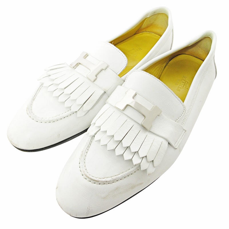 エルメス HERMES モカシン ロワイヤル コンスタンス ローファー H金具 