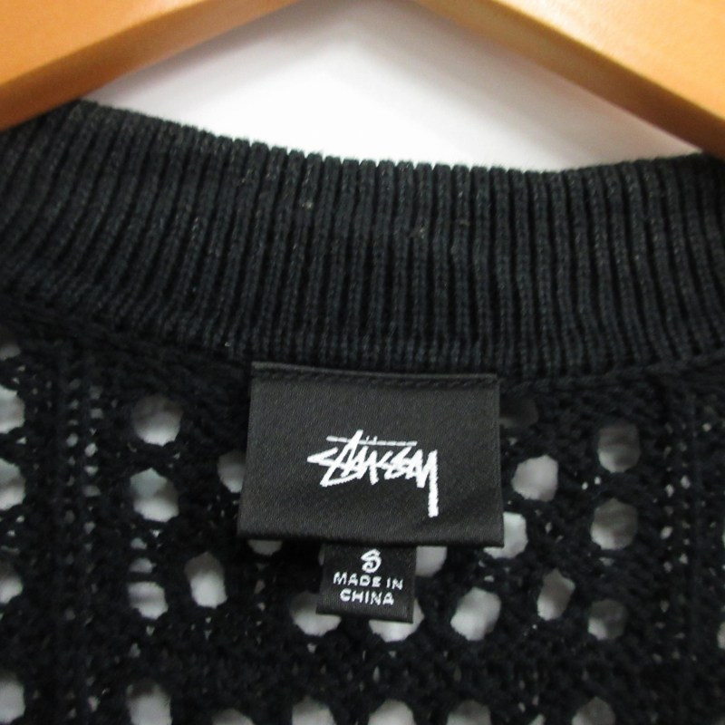 ステューシー STUSSY 22SS crochet shirt クロシェットシャツ メッシュ stussy ステューシー 22ss クロシェットシャツ