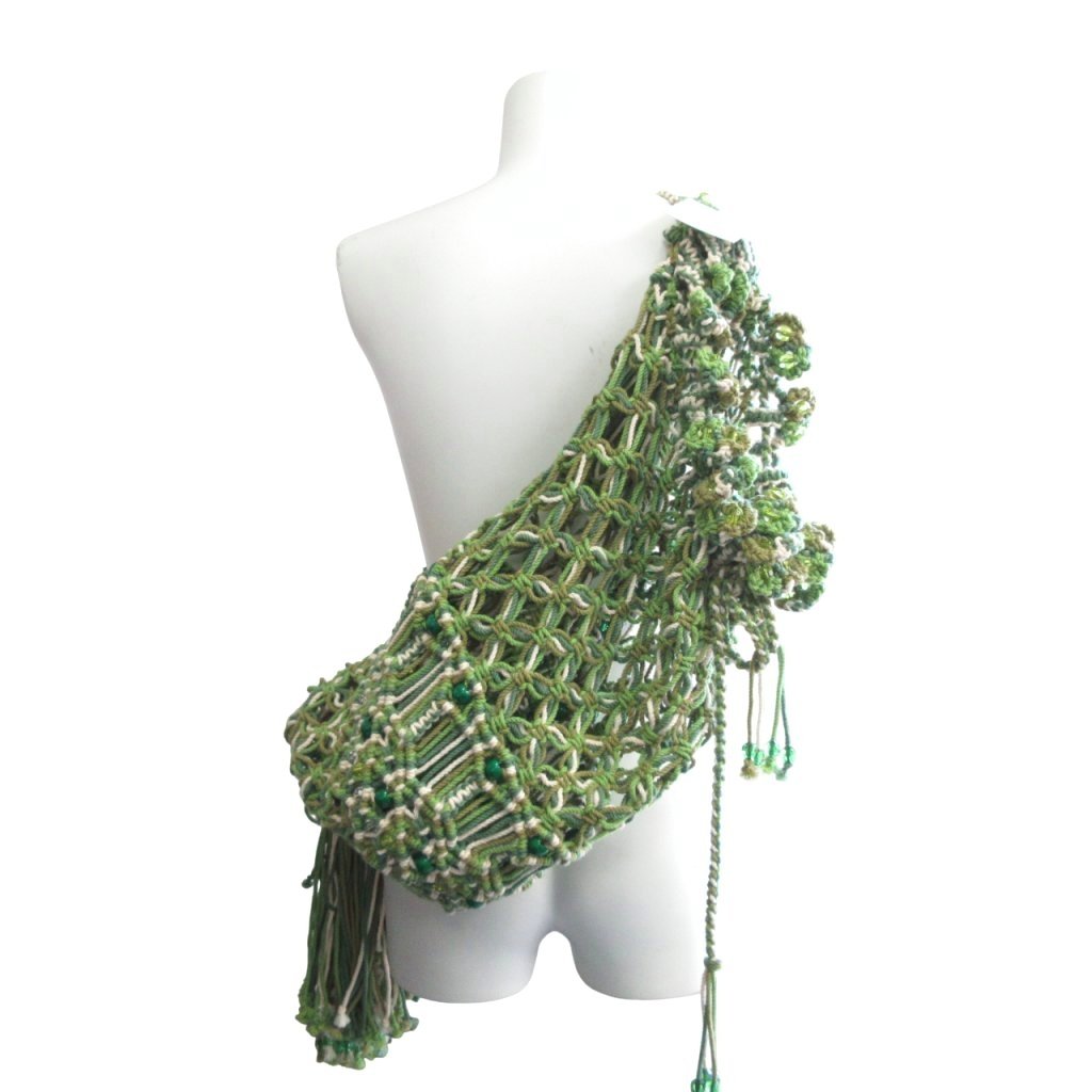 未使用品 マメクロゴウチ Mame Kurogouchi タグ付 22SS MACRAME BEADED 