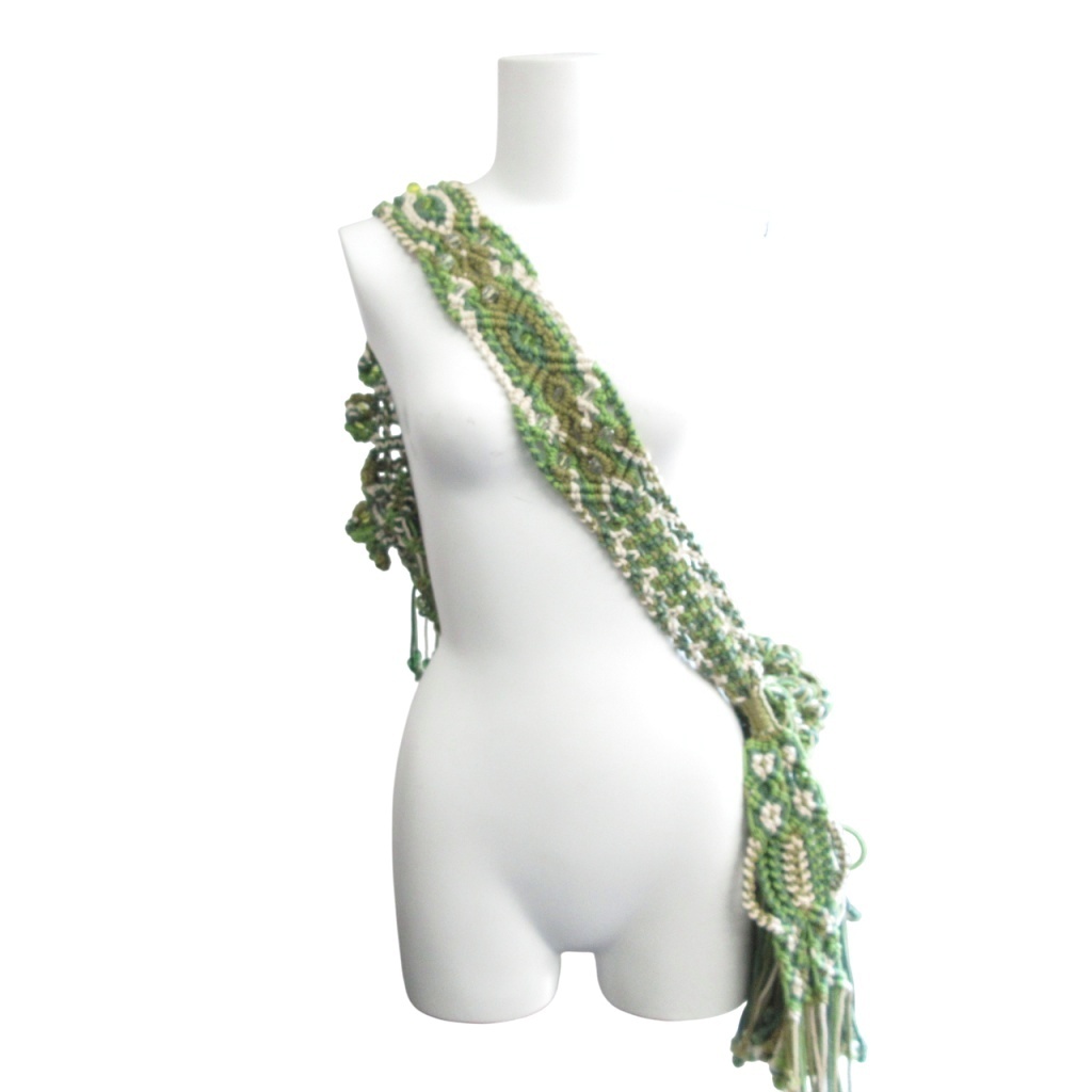未使用品 マメクロゴウチ Mame Kurogouchi タグ付 22SS MACRAME BEADED 