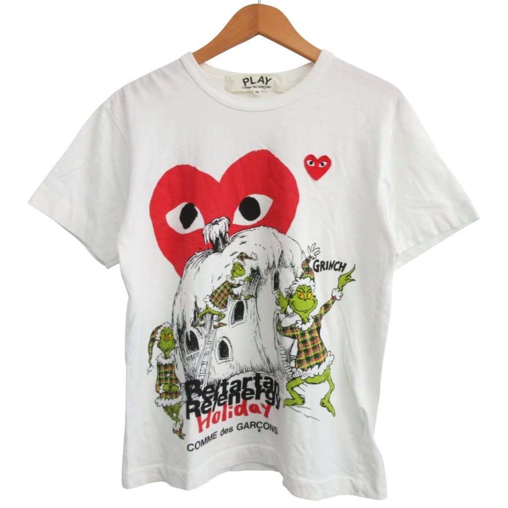 【新品未使用】COMMEdesGARCONS プレイ　クリスマス限定Tシャツ 楽天市場】☆メンズサイズ☆PLAY COMME des GARCONS(プレイ