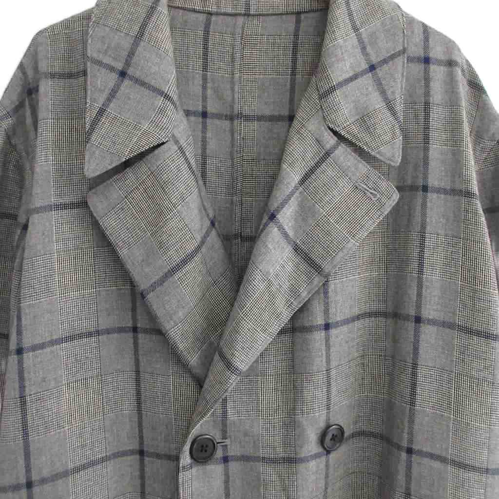 ヨージヤマモト グレー ウールオーバーサイズ ロングコート