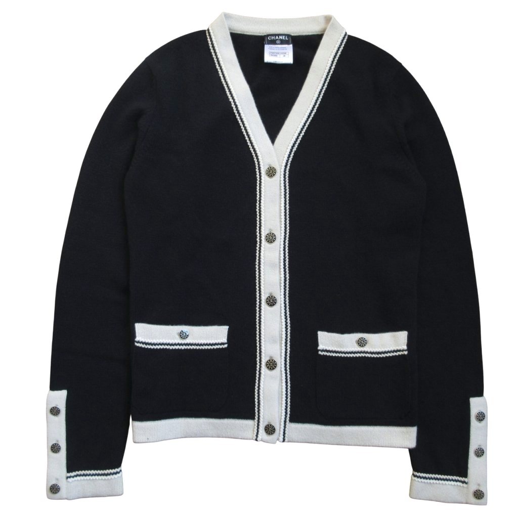 シャネル CHANEL ココマークボタン ニット 衣料品 トップス カシミヤ