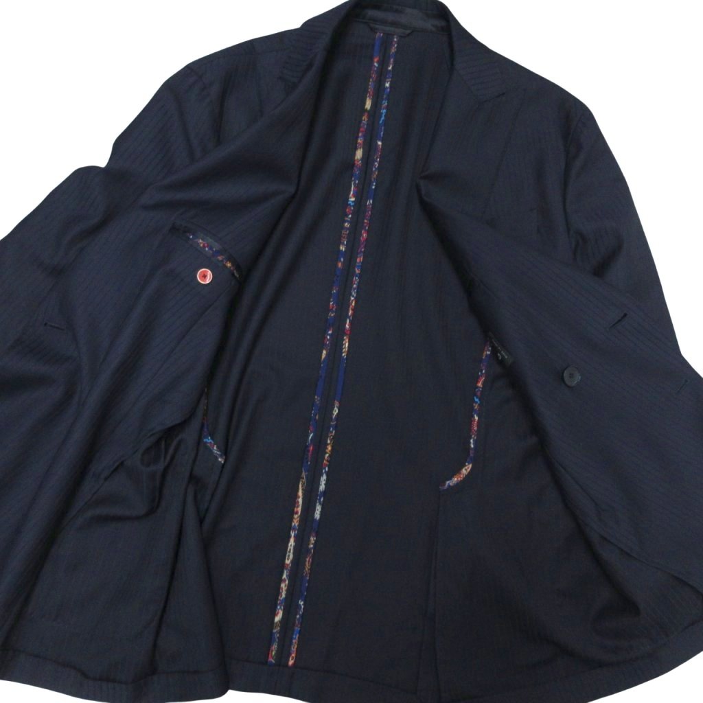 エトロ ETRO 最高級 美品 ピンストライプ スーツ ダブル セットアップ