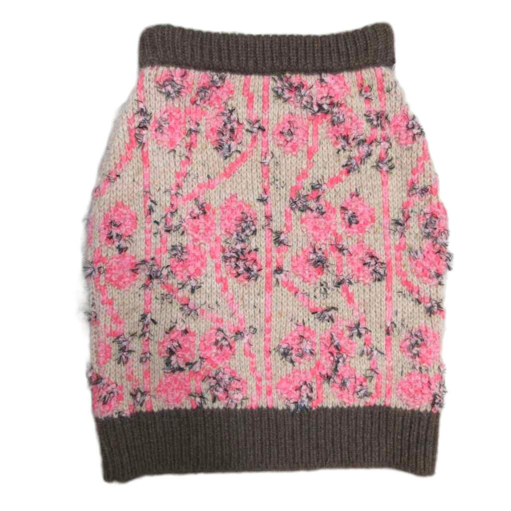 未使用品 シャネル CHANEL タグ付 22K 22-23年 フリンジ ニット ミニ  