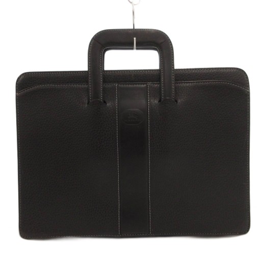 バーバリー ロンドンチェック＆レザー ブリーフケース バーバリー