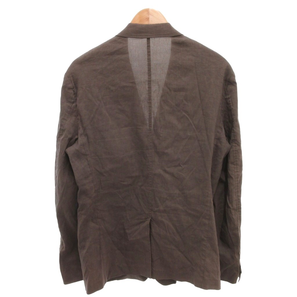 セオリー　ダブル　ジャケット　麻　リネン　グレー　現行　軽量　通気性 セオリー ダブル ジャケット 麻 リネン グレー 現行 軽量 通気性