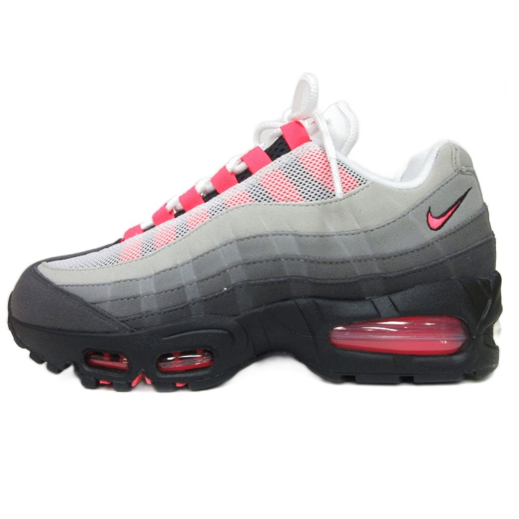 未使用品 ナイキ NIKE タグ付き AIR MAX 95 BIG BUBBLE Medium Ash and Solar Red エアマックス95 ビッグバブル スニーカー US6 24.0cm IM7410-001 レディース