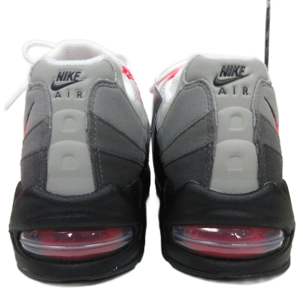 未使用品 ナイキ NIKE タグ付き AIR MAX 95 BIG BUBBLE Medium Ash and Solar Red エアマックス95 ビッグバブル スニーカー US6 24.0cm IM7410-001 レディース