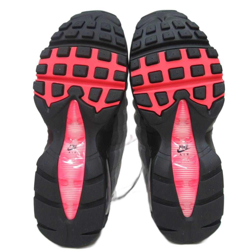 未使用品 ナイキ NIKE タグ付き AIR MAX 95 BIG BUBBLE Medium Ash and Solar Red エアマックス95 ビッグバブル スニーカー US6 24.0cm IM7410-001 レディース