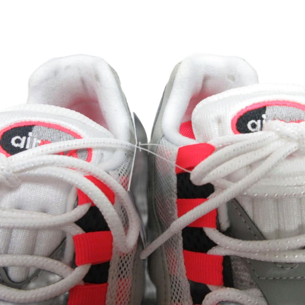 未使用品 ナイキ NIKE タグ付き AIR MAX 95 BIG BUBBLE Medium Ash and Solar Red エアマックス95 ビッグバブル スニーカー US6 24.0cm IM7410-001 レディース