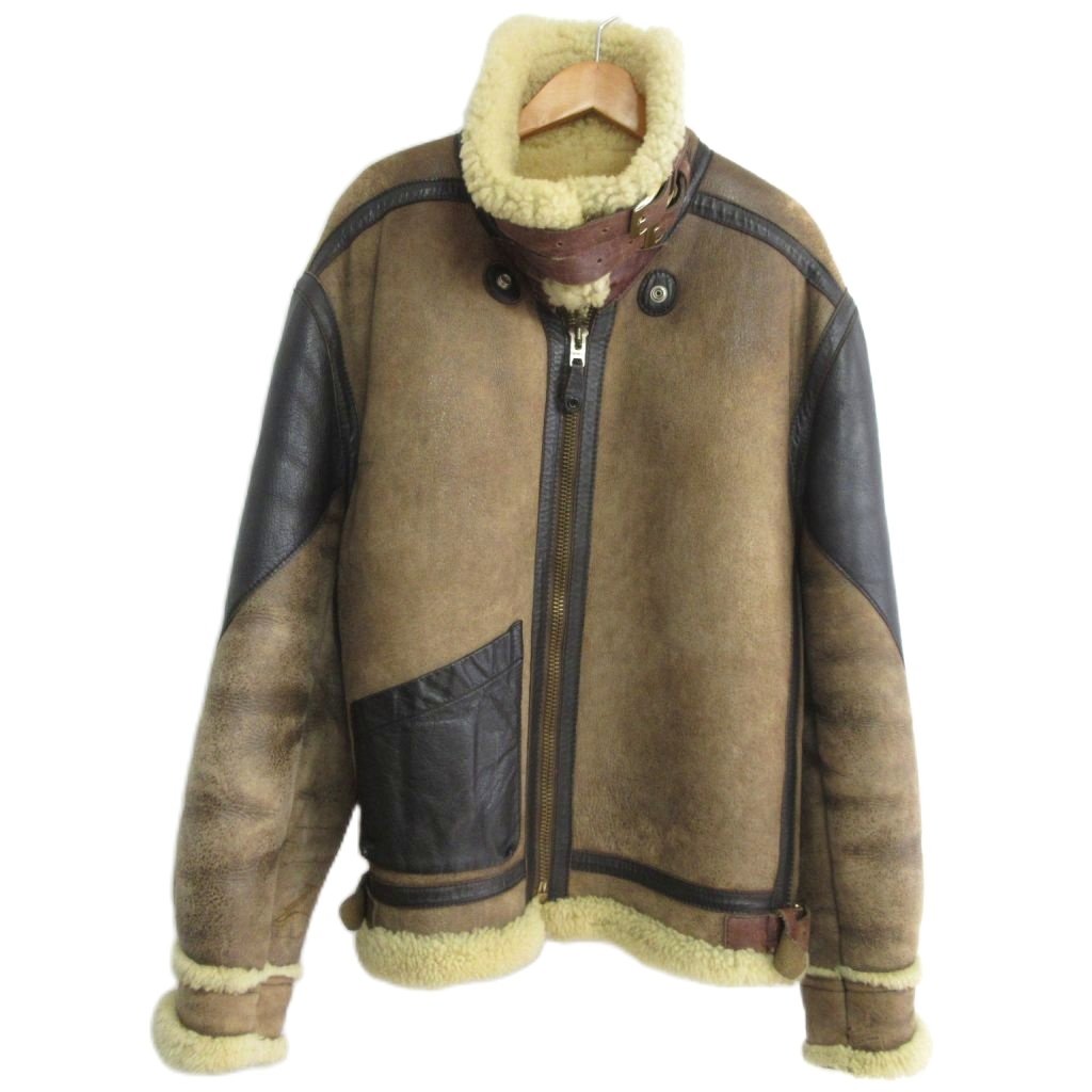 80S ゴールデンベア B-3 ムートンフライトジャケット 42 USA製 ゴールデンベア GOLDEN BEAR 80s ヴィンテージ Type B-3 フライト