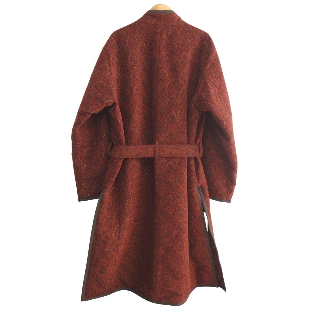 【中古】サスクワッチファブリックス タグ付 24AW SHUMISEN JQ NAGAGI COAT DARK BROWN × BORDEAUX L ■MNK2 サスクワッチファブリックス SASQUATCH fabrix タグ付 24AW SHUMISEN