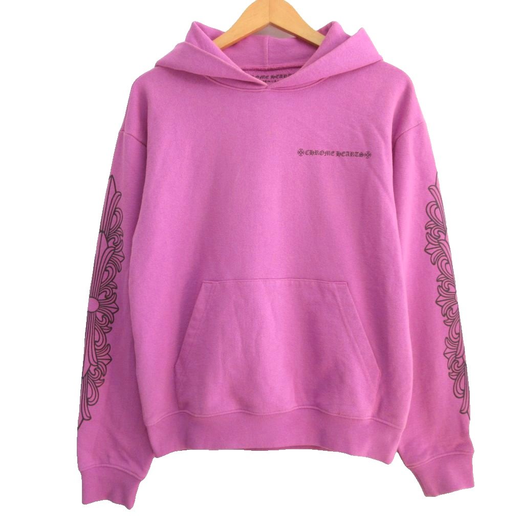 matty boy マッティボーイ　ピンクフローラルクロスパーカー クロムハーツパーカー マッティボーイコラボ フローラルクロスピンク