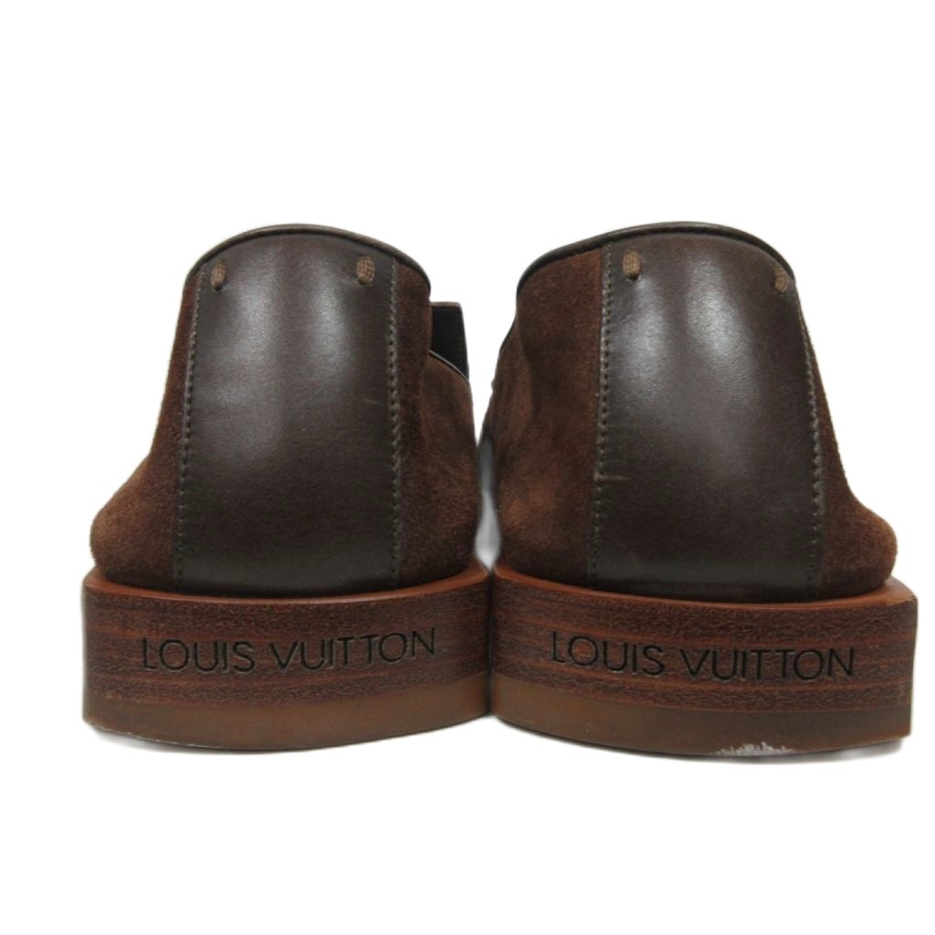 ルイヴィトン LOUIS VUITTON スクエアトゥ スエード ローファー  