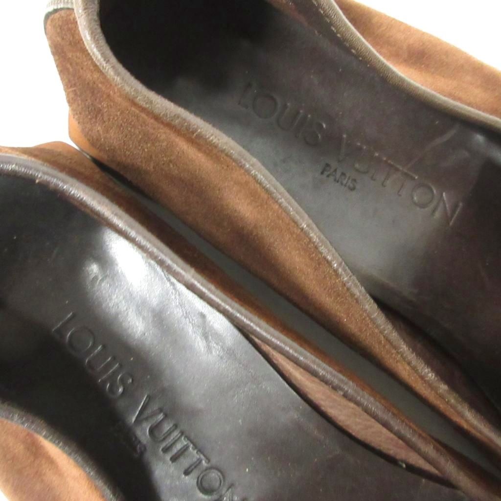 ルイヴィトン LOUIS VUITTON スクエアトゥ スエード ローファー  