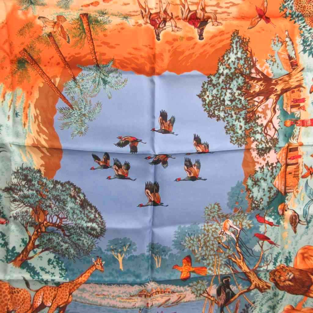 極美品 HERMES エルメス スカーフ カレ90 AFRICA アフリカ エルメス
