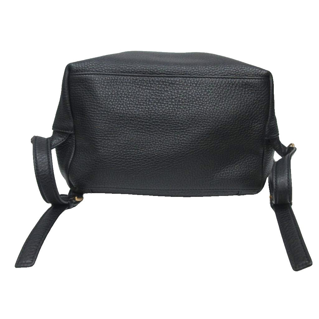 極美品 トリーバーチ レザー リュック シボ革 ロゴ ブラック 黒 大容量 トリーバーチ TORY BURCH 美品 近年モデル オールレザー デイパック