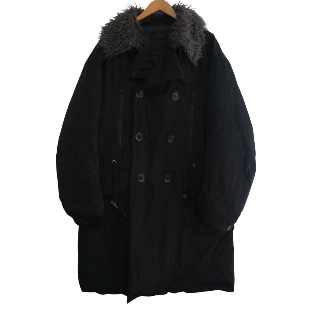 サイト s'yte バイ ヨウジヤマモト ツイル パデッド ファー 6WB