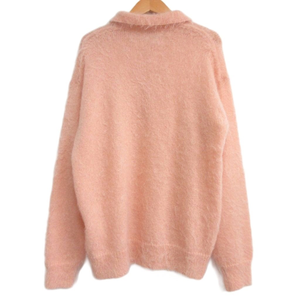 オーラリー AURALEE 美品 24AW BRUSHED SUPER KID MOHAIR KNIT POLO 
