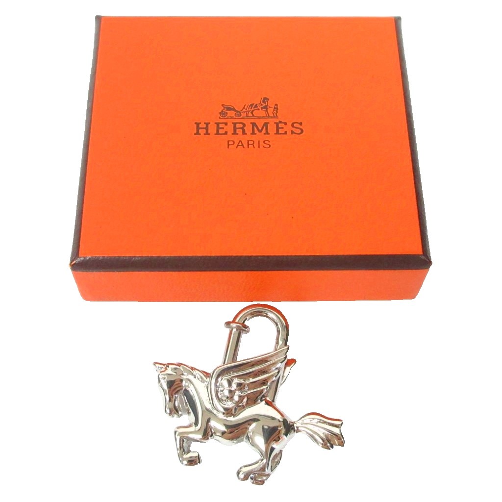 エルメス HERMES 新品同様 1993年限定 ペガサスチャーム カデナ 