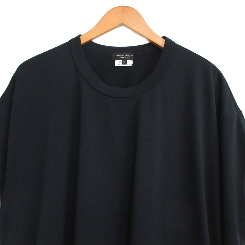 25ss COMME des GARÇONS homme plus黒シャツ M COMME des GARÇONS