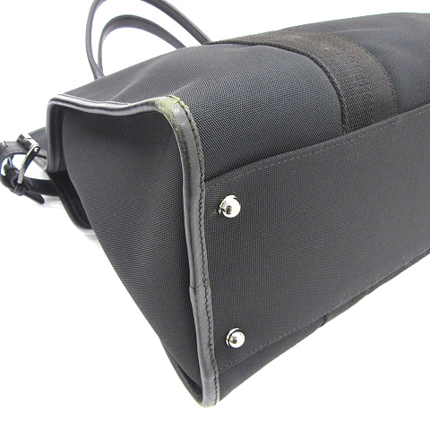 グッチ GUCCI 115517 ハンドバッグ トート ナイロンキャンバス レザー