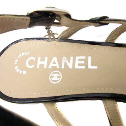 未使用品 シャネル CHANEL サンダル バックストラップ フラット 未使用品 シャネル CHANEL サンダル バックストラップ フラット