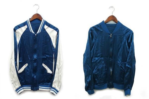 アンユーズド Unused シュタンバウム Stammbaum スカジャン ブルゾン 15aw リバーシブル サテン Us1010 1 ブルー 青 K メンズ 101 ベクトルパーク