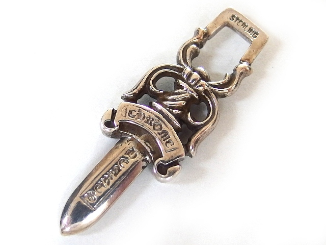 クロムハーツ Chrome Hearts 正規品 ネックレス ペンダント ダガー チャーム 紐 シルバー C メンズ レディース 101 ベクトルパーク