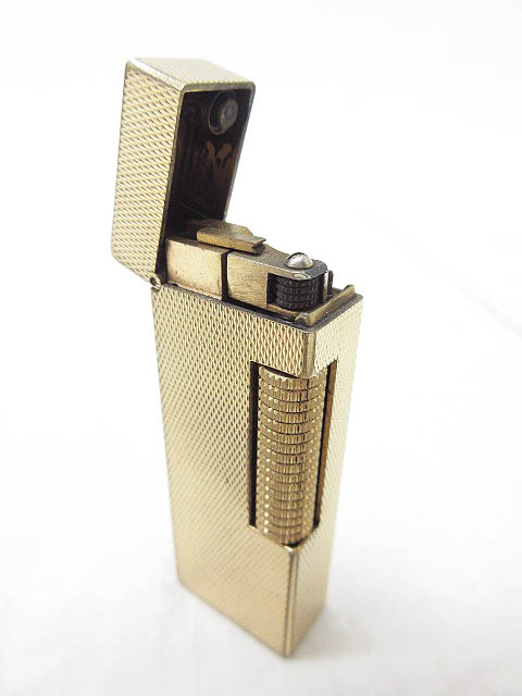 ダンヒル Dunhill Patented ガスライター ゴールドカラー O653 102 ベクトルパーク