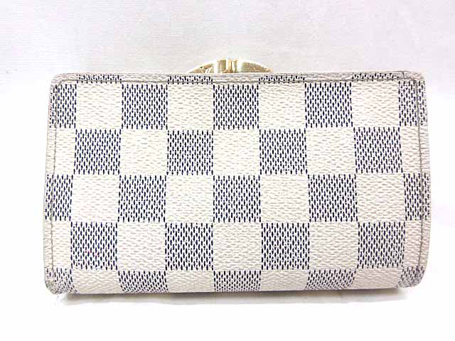 LOUIS VUITTON ダミエ アズール ヴィエノワ ガマ口折り財布 美品 極美品】LOUIS VUITTON ヴィエノワ ダミエアズール がま口財布
