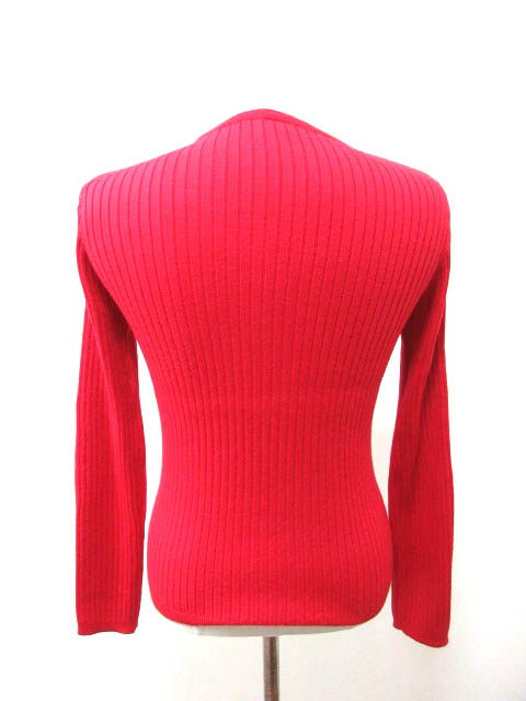 クレージュ courreges 21 ニットカットソー リブ編み 長袖 ウール毛 38 