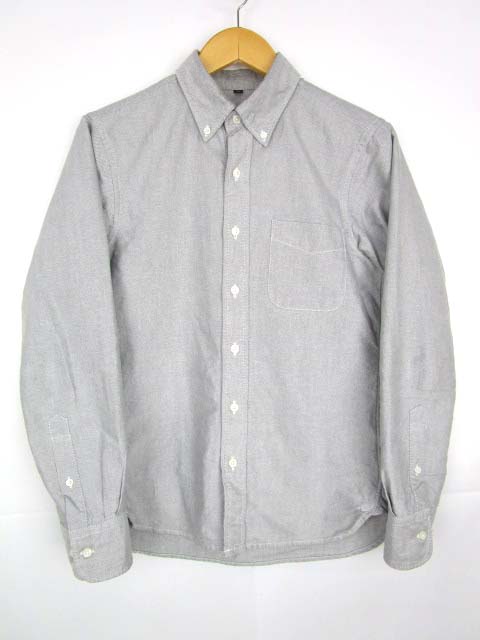 無印良品 Muji シャツ 長袖 ボタンダウン 灰色 S メンズ 103 ベクトルパーク