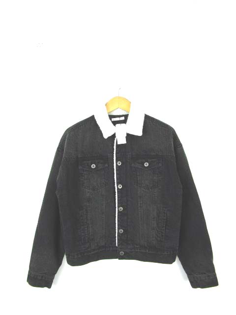 未使用品 ブラウニー BROWNY デニム ジャケット Gジャン 襟ボア 
