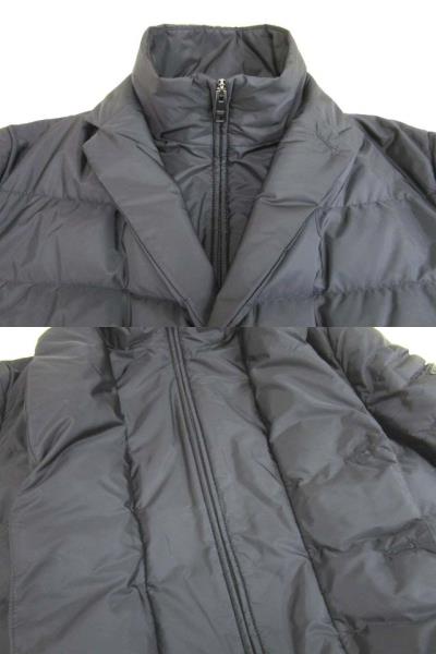 プラダ Prada ダウンジャケット Sgh5 Nylon Piuma ナイロン ホワイトグース アウター ブルゾン クロ ブラック 46 メンズ 103 ベクトルパーク